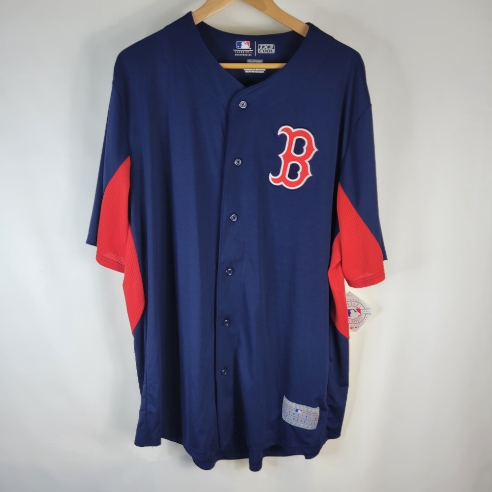 NWT Boston Red Socks MLB Genuine Merchandise SS Jersey TX3 Cool Vented Size 2XL